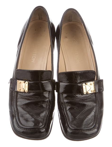 Louis Vuitton patent leather loafers